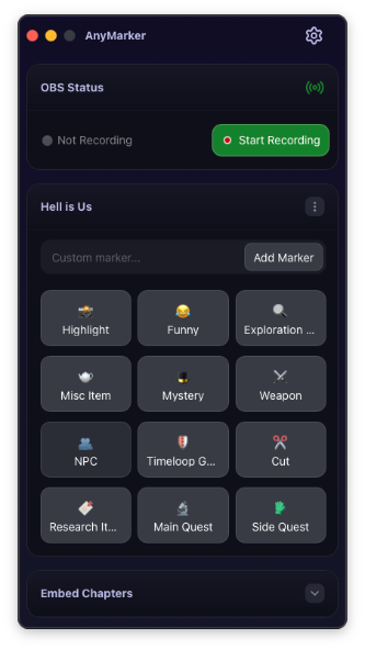 AnyMarker app screenshot